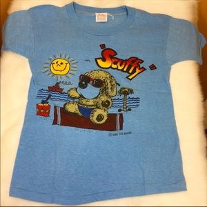 Vintage 80s Scuffy Beach Dog Youth T-shirt